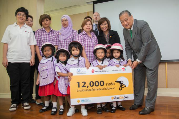 Helmet observational survey at schools in Bangkok